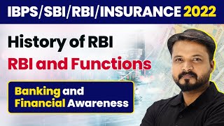 History of RBI - RBI and Functions | Banking & Financial Awareness | RBI/SBI/IBPS/RRB/Insurance
