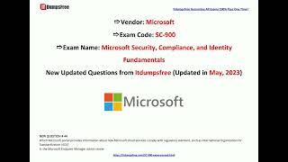 [May, 2023] Itdumpsfree SC-900 PDF Dumps and SC-900 Exam Questions (Q44-Q59)