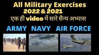 Military Exercises of India 2022 | 2021 | प्रमुख सैन्य अभ्यास 2022 | #RAGPEDIA