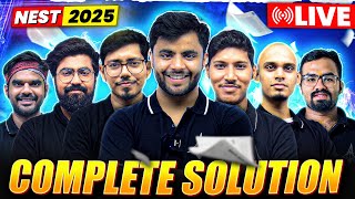NEST 2025 Full Paper Solved LIVE 🔴 | NISER & CEBS | Answer Key & Analysis
