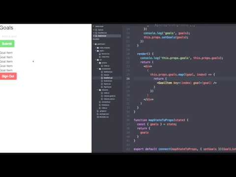 React Js Tutorials - Mapping the Goals List | React with Redux | React Js Tutorials for Beginners