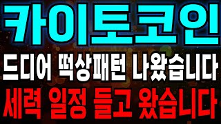 [카이토] 카이토코인 드디어 떡상 패턴 나왔습니다!! 세력 일정 계획 싹 다 공유합니다  #카이토 #카이토코인 #카이토코인전망