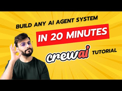 Build ANY AI Agent System in 20 Minutes (Complete Crew AI Tutorial)