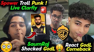 Spower Troll Punkk🚨Clarify✅SaumRaj Shocked GodL🤑Aquanox On GodL🔥