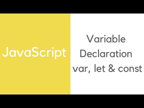 JavaScript variable declaration: var vs let vs const