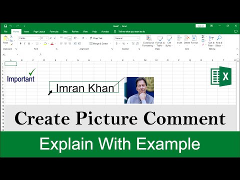 How to Create Picture Comment in excel | Ms Excel Tricks |