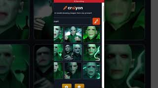 What happens if you search “Voldemort” on craiyon