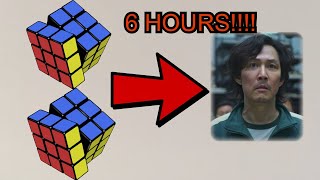 Squid Game Gi-Hun made out of Rubik’s cubes 🧩🦑