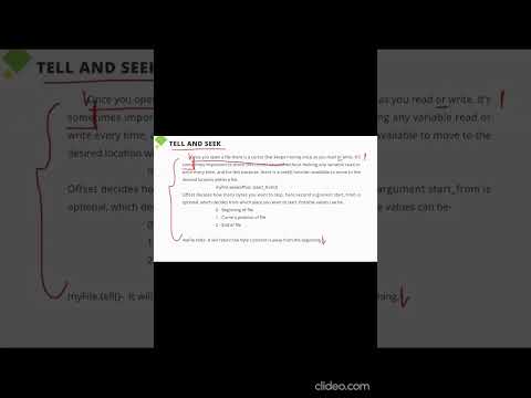 File Handling ||  write,Tell and seek @SwipeTOLearn  #codingforbeginners