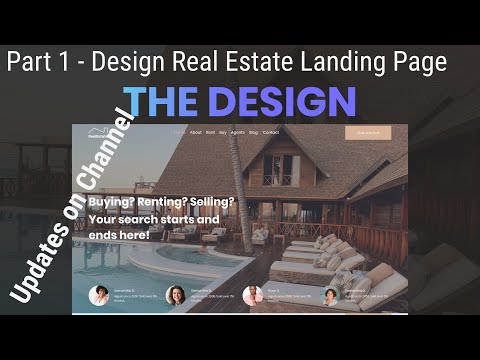 Part 1 | Design and Code Real Estate Landing Page | Speed Art | Channel Updates