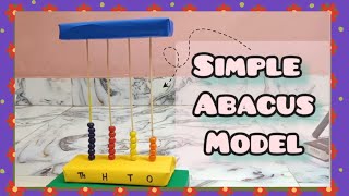 Simple Abacus model #maths #ucmas #abacus #mathsproject #project #project#crazycrafts #crazy crafts