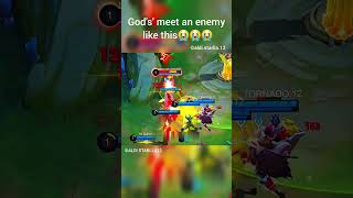 God's' meet an enemy like this😭😭😭 #moba5v5English #moba5v5pippin #mobalegends5v5 #shorts