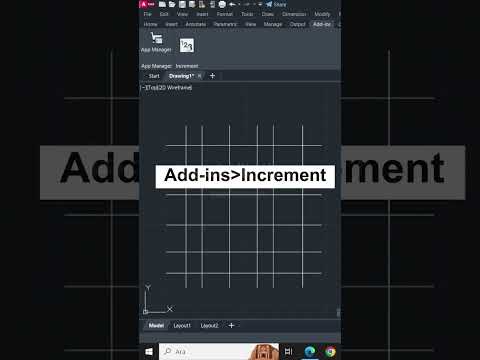 Grid Axis Numbering in autocad in just one click 😱😱 #autocad #shortvideo #shorts