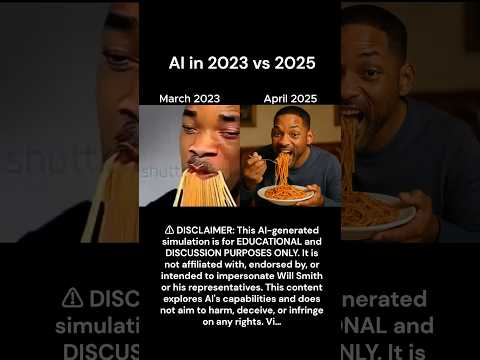 2023 vs 2025: AI’s CRAZY Evolution in Just 2 Years 🤖🔥 #AI #shorts #trending  #viralshorts