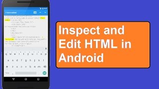 How can I inspect element in a Android browser?