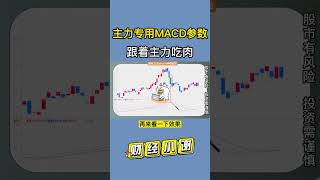 参数改一改，大幅提高成功率！主力专用的MACD参数大揭密！跟着主力吃肉 #技术分析 #macd #k线 #主力 #shorts