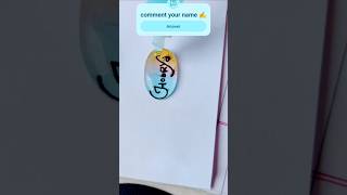 BUBBLE NAME latter Art #shorts#deepindiy#calligraphy#nameart#bubblesort#latteart#diy#diycalligraphy
