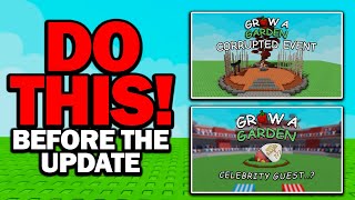 DO THIS before the CORRUPTED UPDATE!! in Grow a Garden ROBLOX