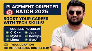 Session 1| Placement Batch | Learn coding from basic to advance | coding शीका मराठीतून