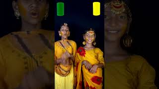 Behan Ki Haldi🌼 💛 Vs Didi Ki Haldi🌼 💛 Look👰 Challenge🎈#shorts #ytshorts #funnyshorts #shaadi #haldi