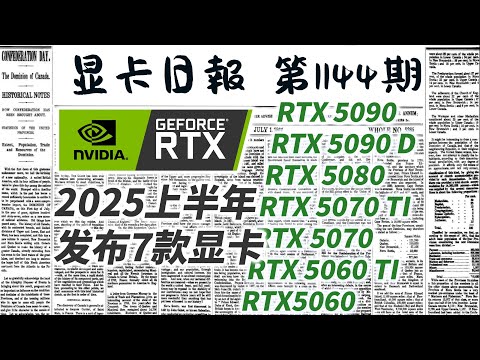 显卡日报11月24日｜RTX50系将发布7款显卡 #电脑 #数码 #DIY #显卡 #cpu #NVIDIA #AMD