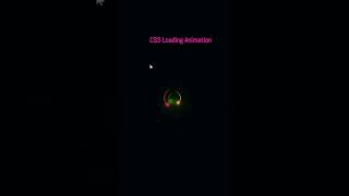 CSS Loading Animation #howto #css #animation #shorts #cssanimation #coding #css3animation