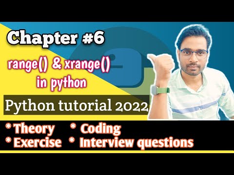Chapter 6- range() and xrange() in python #andytechshow #python #hindi #tutorial