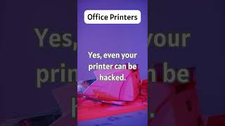 Office Printer #officehack #printerhacking #cyberalert