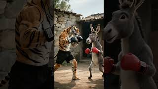 Donkey has got a lesson #catstory #aicat #cuteanimal #cat #funny#catstory
