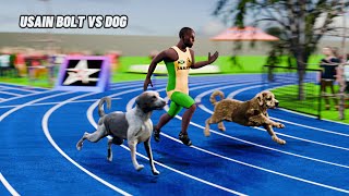 Usain Bolt Vs Fastest Dog [speed comparison 3d ]