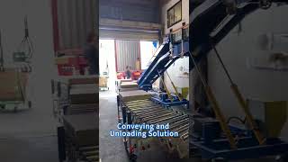 Carton Boxes Conveying and Unloading Solution with Powered Roller Conveyor - Naili Conveyor