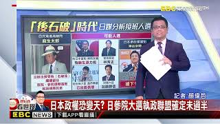 70年來首次！ 日本參議員選舉 自民黨執政聯盟確定未能過半@newsebc