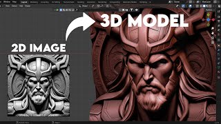 Generate 3D Elements from Image in Blender!