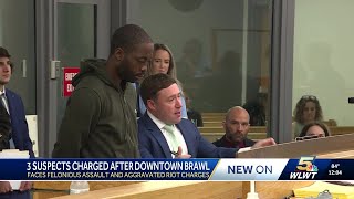 3 arrested after brawl in downtown Cincinnati appear in court