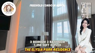 【Elysia park residence @ Medini Freehold】 3 bedrooms 3 bathrooms 1258sqft Duplex unit