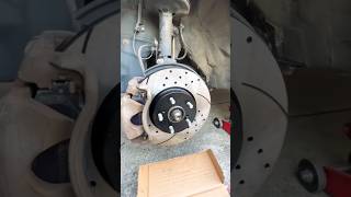 Why holes and grooves on brake rotor?  #carfacts #brakerotors #shorts