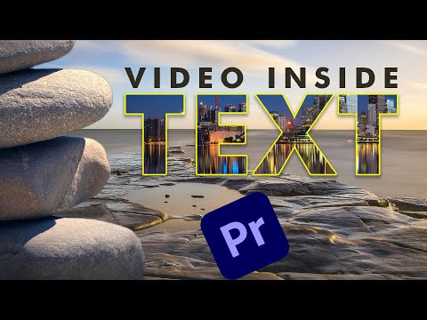 How to ADD VIDEO Inside TEXT in Premiere Pro #adobepremierepro