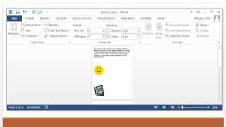 Page Layout Tab MS Word 2013