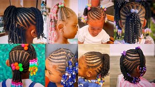 💯🔥 100 + Best Braids Hairstyle Ideas for Little Girls | Kids Cornrow Hairstyles | Natural Hair ♥️