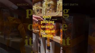 Only adding orange items to the cart at lattliv #shorts #addtocart #shopping #orange