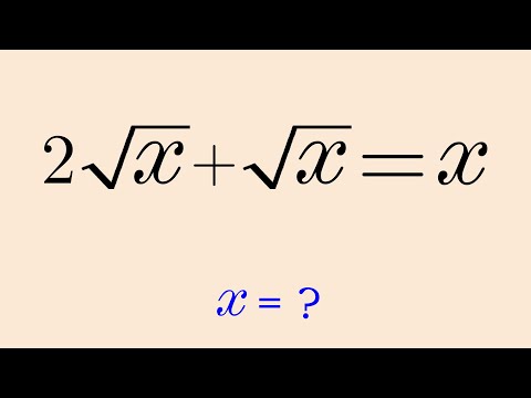 A Nice Square Root Math Equation
