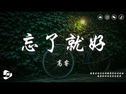 高睿 - 忘了就好 『我想我已經真的真的真的不需要 對不起已經忘了就好 給不了你想要的擁抱 我不會輕易再去打擾 你和她的每一秒。』【動態歌詞/Lyrics video】♪ 生活音樂