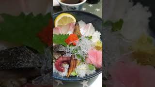 明石　魚の棚　季節料理藤原　海鮮丼　美味　ランチ　からす