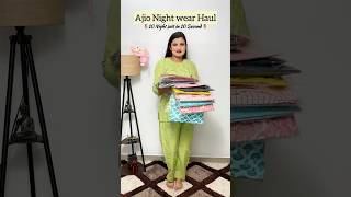 Ajio Night Wear Haul Under Budget #ajio #ajiohaul #youtubeshorts #ytshorts #fashion #nightwear
