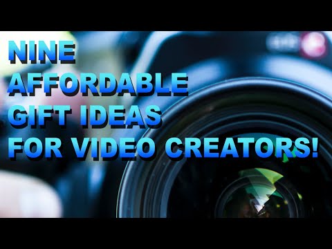NINE AFFORDABLE GIFT IDEAS FOR VIDEO CREATORS AND YOUTUBERS!  GIFTS FOR YOUTUBERS! - REBEL TUNNEL