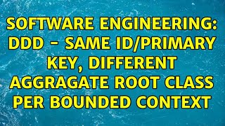 Software Engineering: DDD - Same ID/Primary Key, different Aggragate Root class per Bounded Context