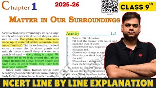 Matter in Our Surroundings - Class 9 Science Chapter 1 | 2025-26 Session | Full Chapter