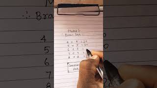 Brain टेस्ट 🤔✌️🧠#shorts #maths #mathsmasti#viral #viralvideo