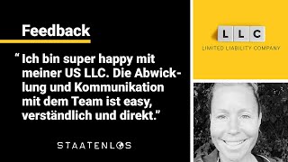 Feedback zur US LLC Firmengründung – Staatenlos