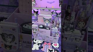 kuromi stationery storage 💜 #asmr #kuromi #sanrio #unboxing #cute #kawaii #sanriocore